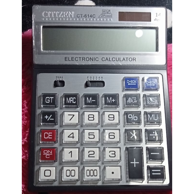 

kalkulator 14 digit/calculator CT 614C warna silver