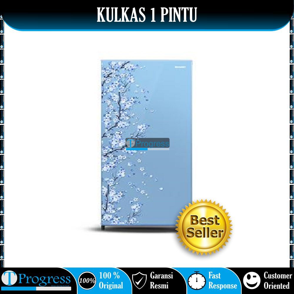 KULKAS 1 PINTU SHARP SJ-N162SH/SB/SP KIREI III SAKURA SERIES