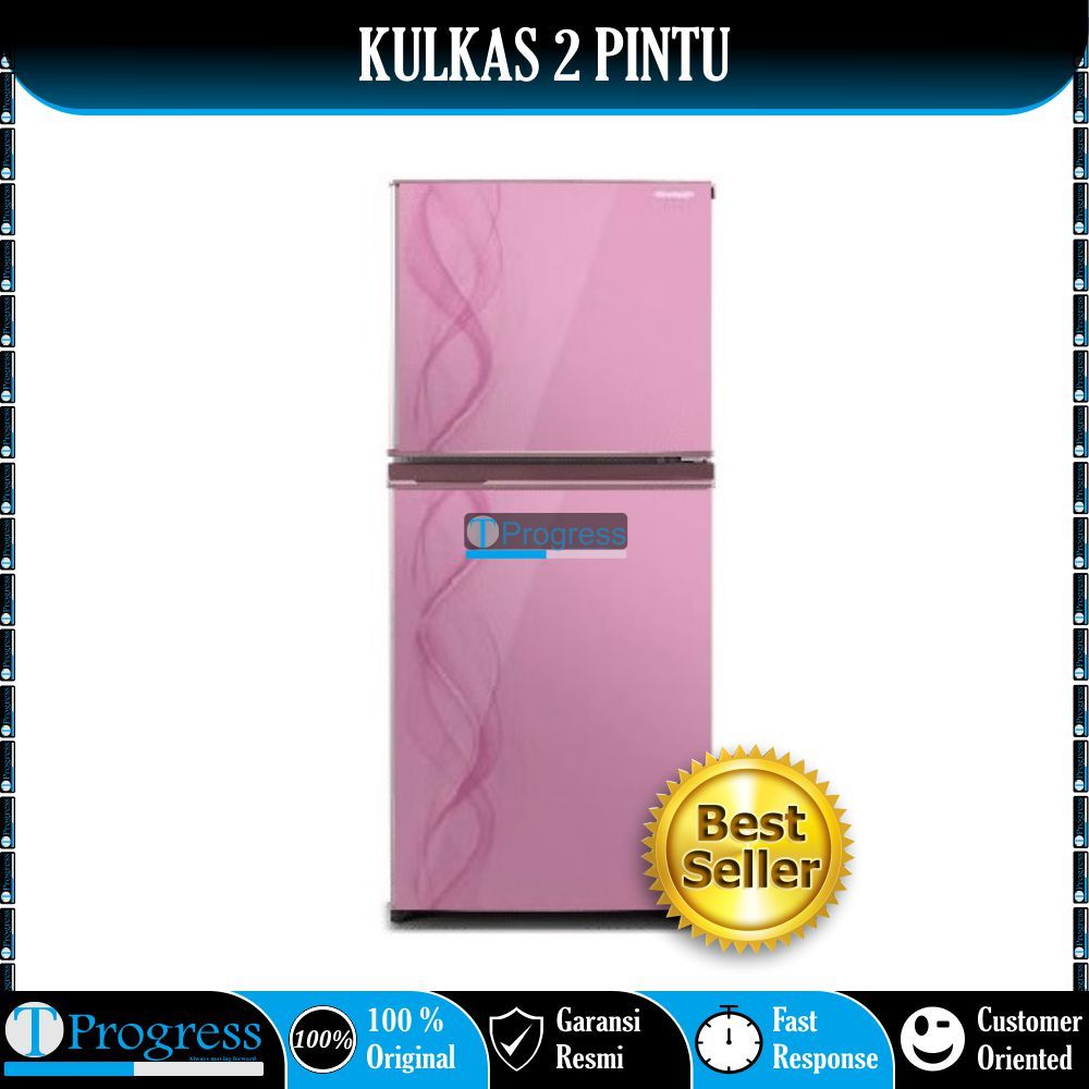 KULKAS 2 PINTU SHARP SJ-237ND KIREI 3 NO FROST