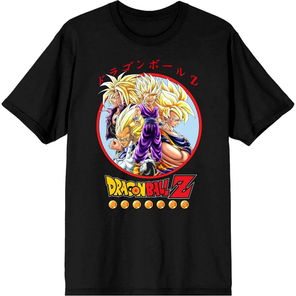 Baju Kaos Dewasa Dragon Ball Z Anime Characters Group Shot Mens Shirt Pakaian Fashion Atasan Distro 