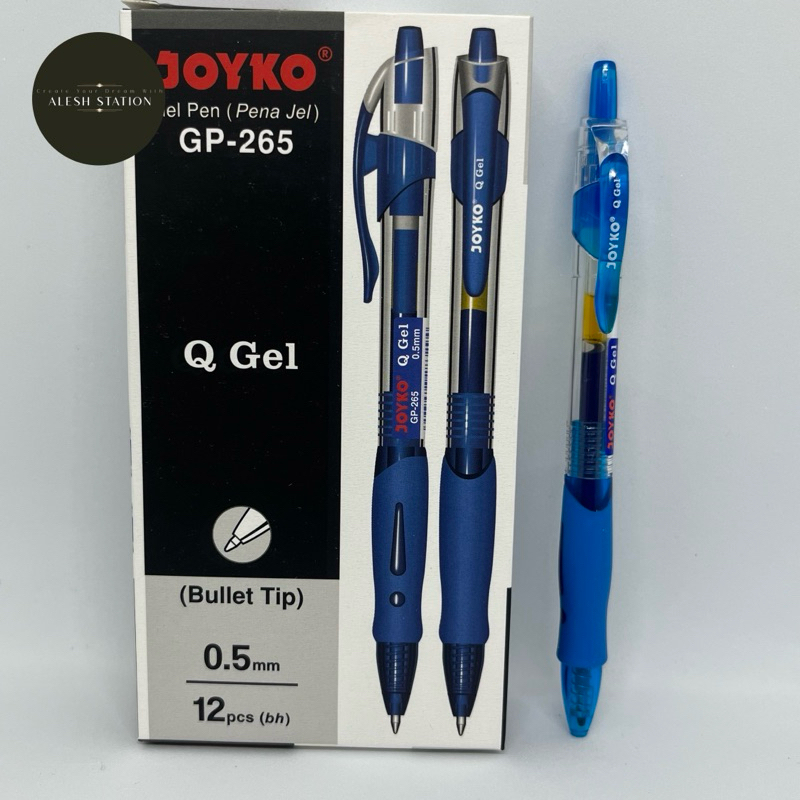

Gel Pen Pulpen Pena Joyko GP 265 Q Gel 0.5 mm (BIRU) Original