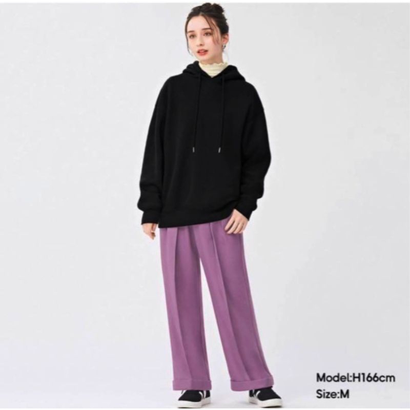 GU WIDE LEG PANTS PURPLE