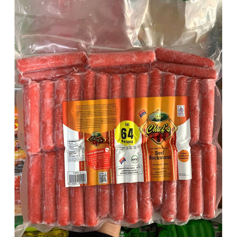 

Kemfood sosis sapi isi 64 1kg