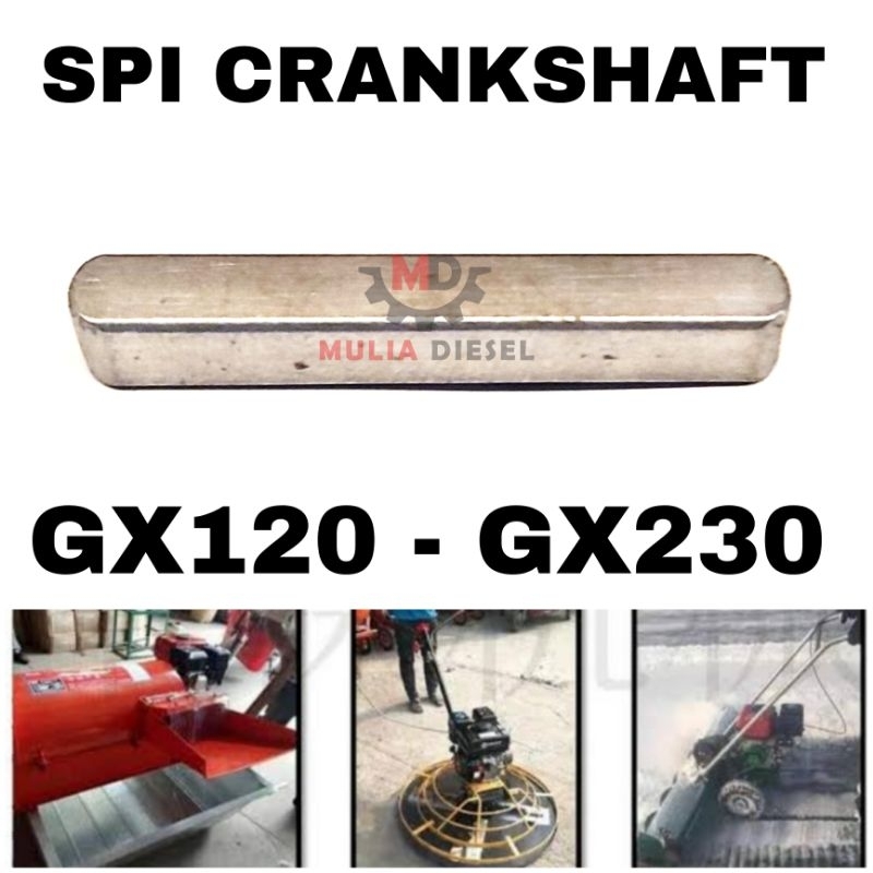 Spi Key Kunci Mesin Penggerak GX160 GX200 GX220 Pully Poli Balok Segiempat