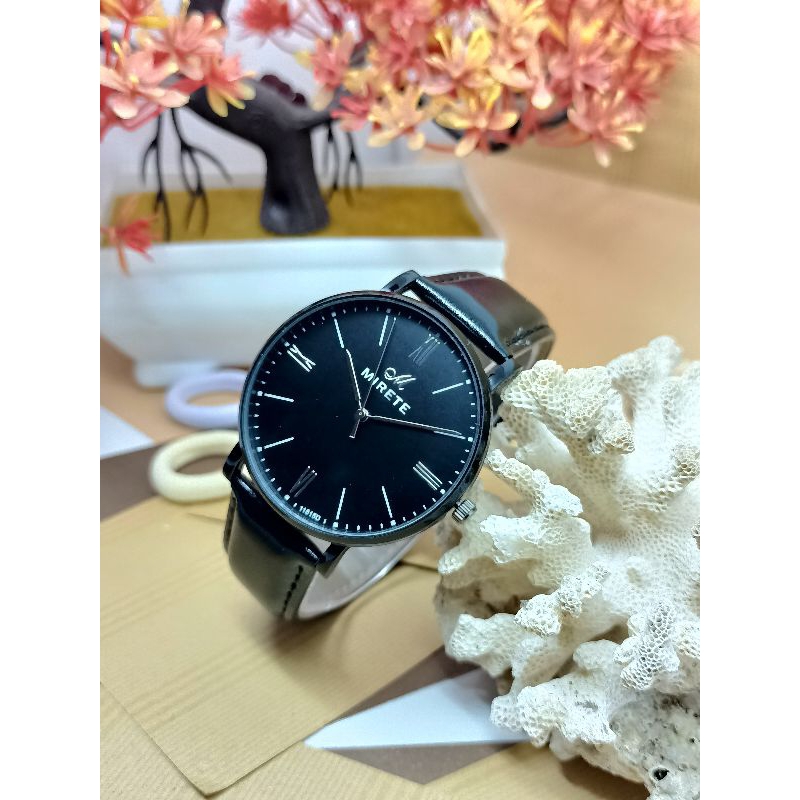 Jam Tangan Kulit Pria/Free box + Free Beterai + Buble/Jam Tangan Fashion Pria/Jam Tangan Pria