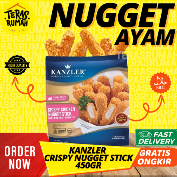 

KANZLER - CRISPY CHICKEN NUGGET AYAM BENTUK STICK 450gr