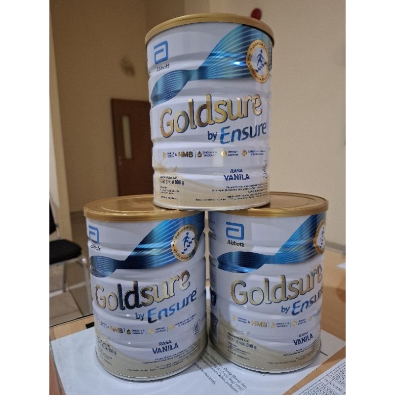 

Goldsure by Ensure Rasa Vanila 800gr EXP 2026 / GOLDSURE free bable wrap + kardus