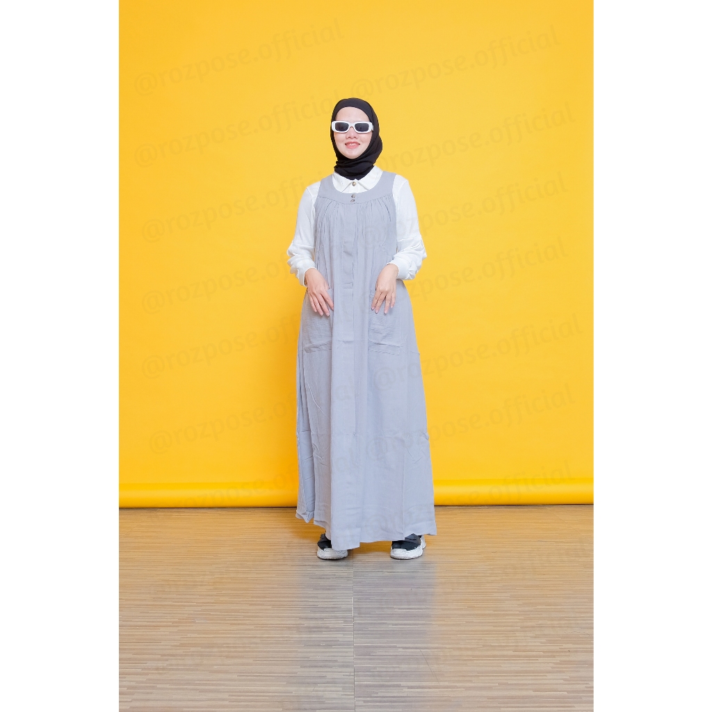 DEANA OVERALL / DRESS WANITA / DRESS KOREAN STYLE ABU