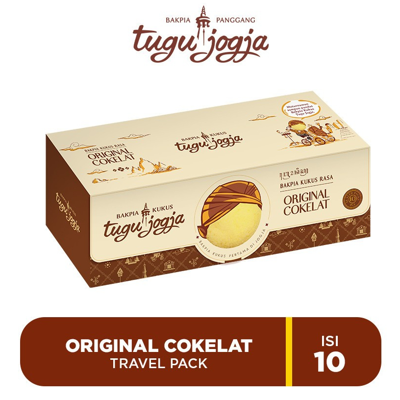 

Bakpia Kukus Tugu Original Cokelat - Travel Pack Isi 10