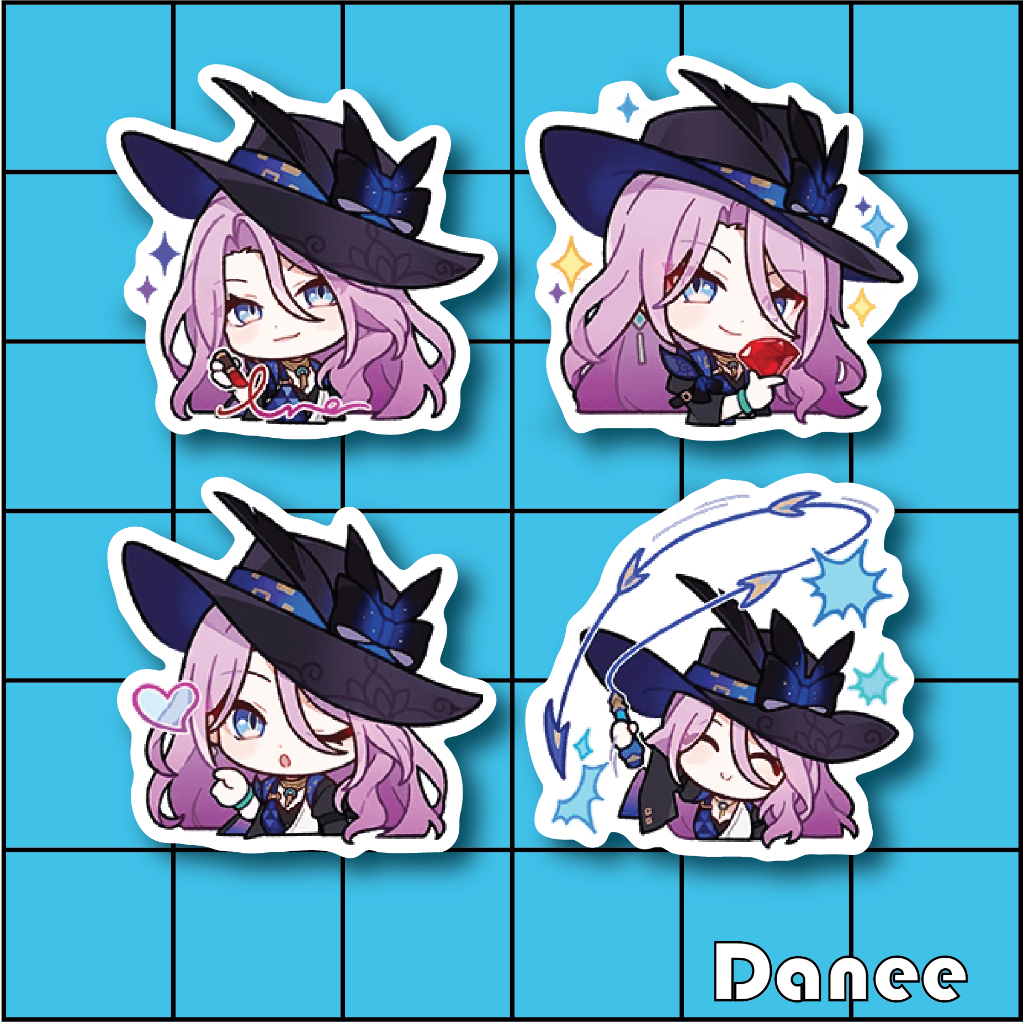 

[Stiker Honkai Star Rail Vinyl Anti Air] Jade, Stiker Anime Vinyl Tahan Air dan Awet, ukuran +-6 cm