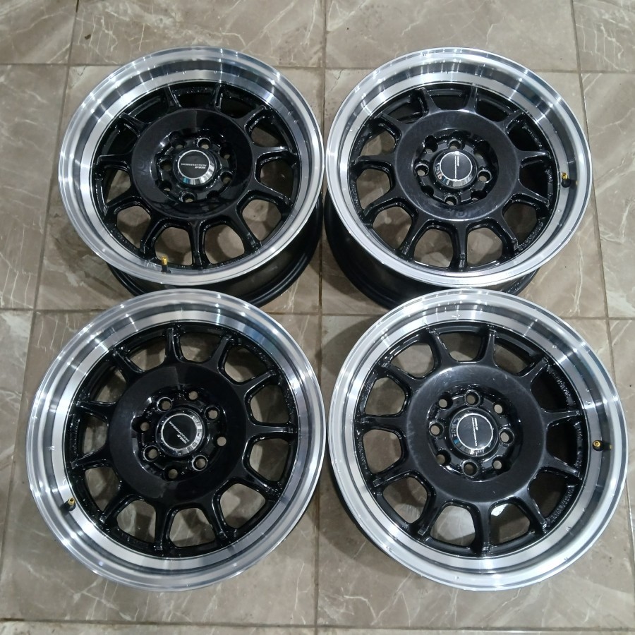 Velg Bekas Mobil Racing Celong R15 Type Work Emotion Ring 15 Lebar 6,5 Pcd 8x100/114,3