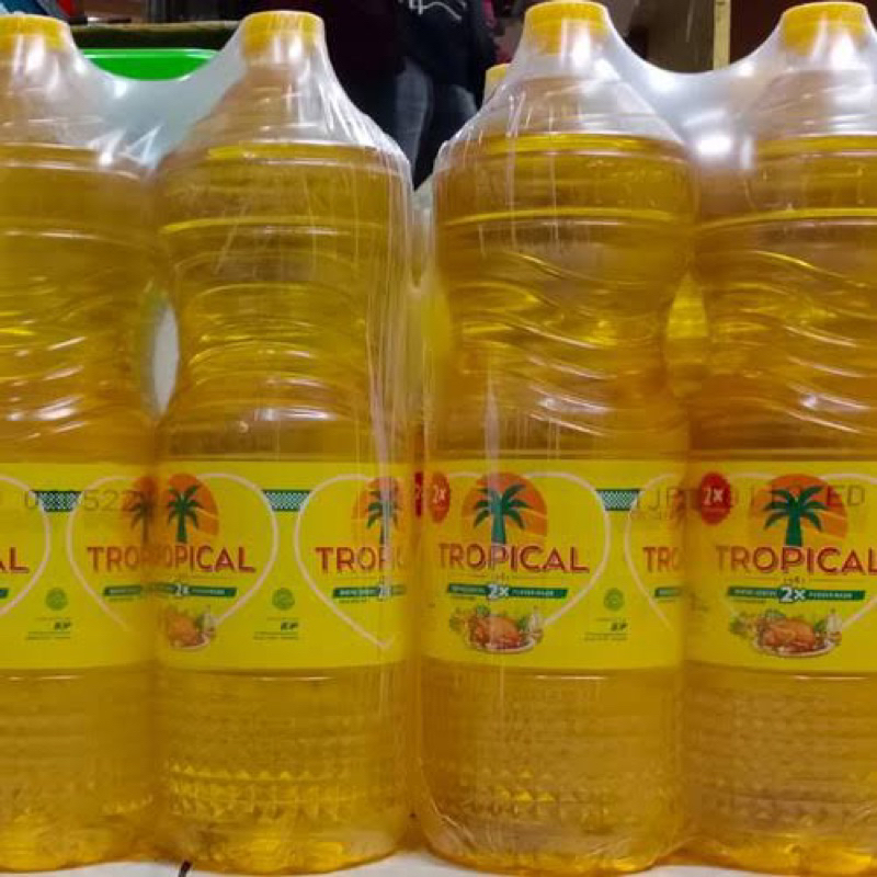 

minyak goreng tropical 2L kemasan botol ready stock untuk menggoreng makanan