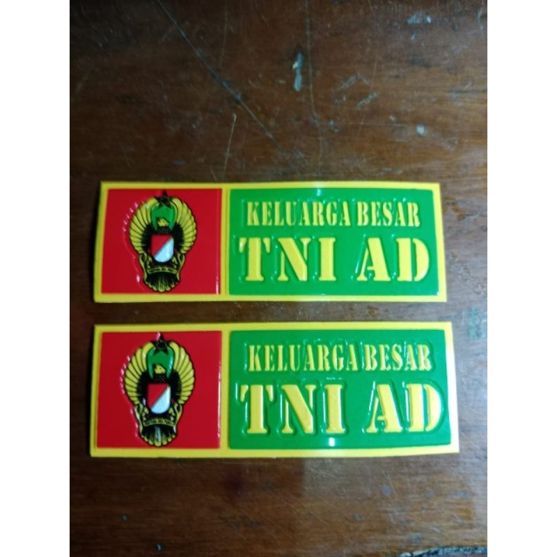 

sticker plat nomber TNI AD 2pcs