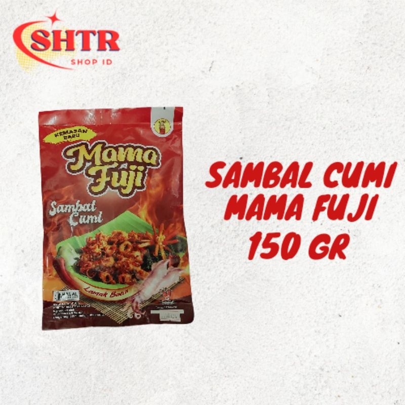 

MAMA FUJI - Sambal Cumi Pedas Gurih 150gr / Sambal Cumi Viral 100% Halal