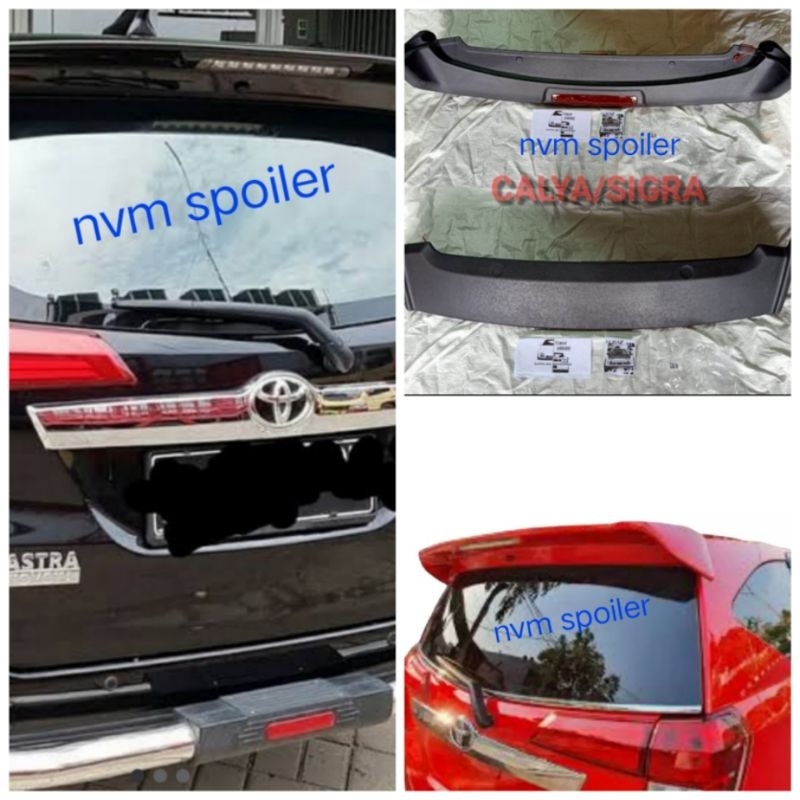 NEW Spoiler Mobil Sigra/Calya Hitam Fiberglass