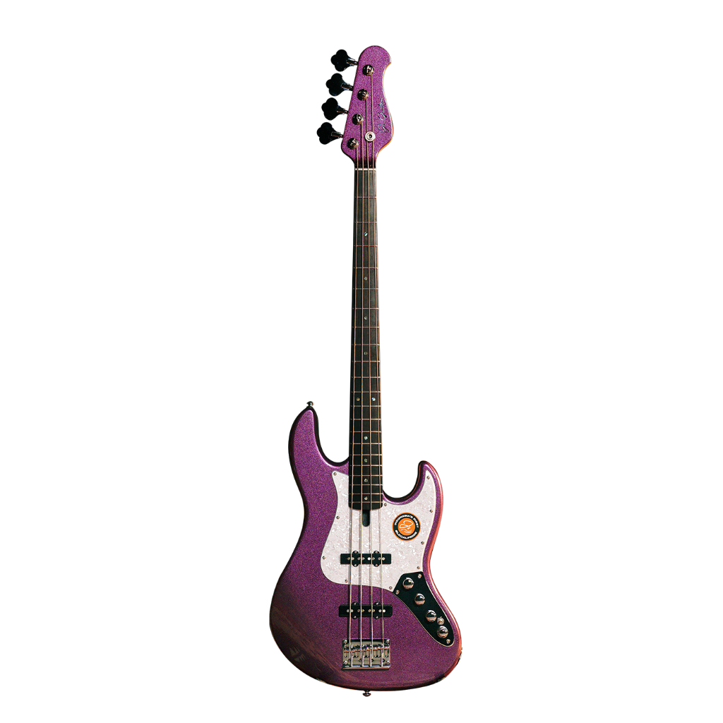 JS Bass JS JB2-4 Nova II Series - Purple Metallic Electric Bass