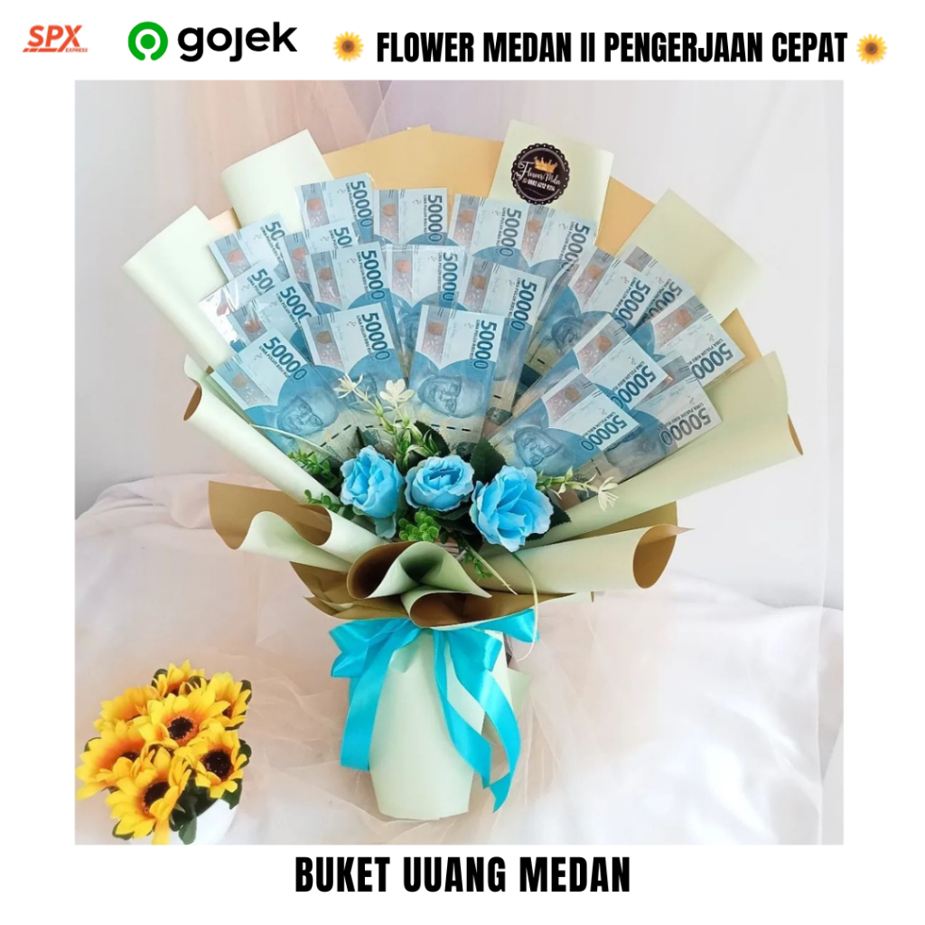flower medan buket money medan buket uuang kertas murah kado ulang tahun anniversary pernikahan wisu