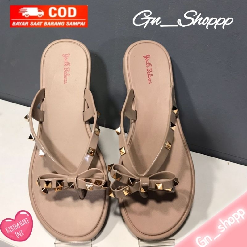 Sandal Wanita Karet Jelly PITA SPIKE Teplek 2321-F3 Gn_Shoppp