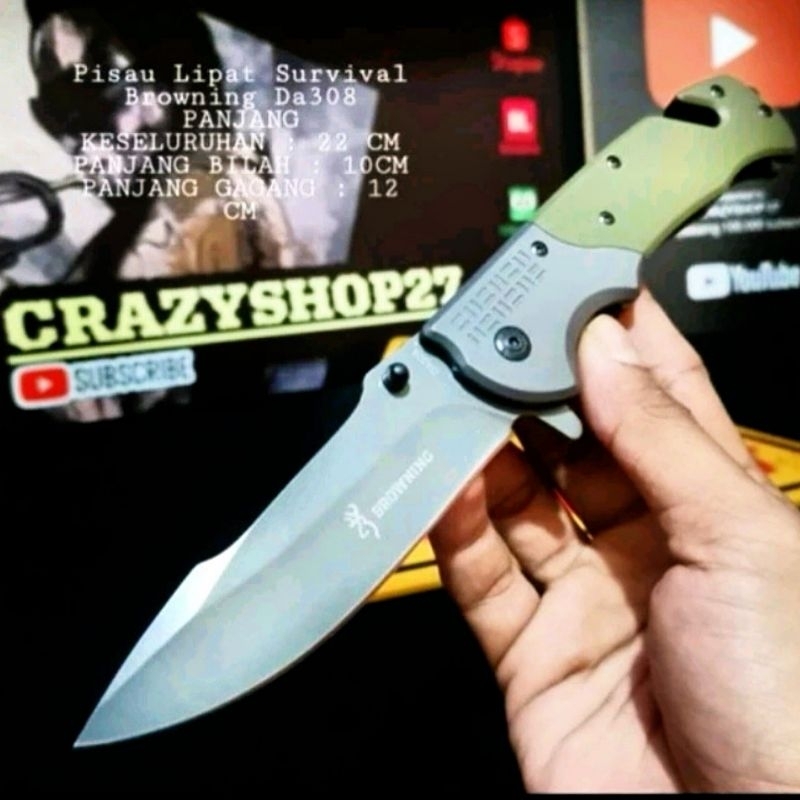 PERALATAN SURVIVAL BROWNING TITANIUM SOLID / SURVIVAL KIT / SURVIVAL