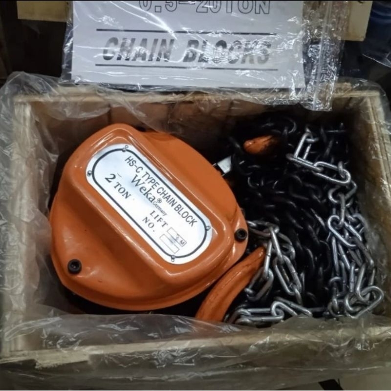 Chain Block Takel 2 Ton x 10 Meter Katrol Kerekan 2 Ton 10 Meter Weka Germany
