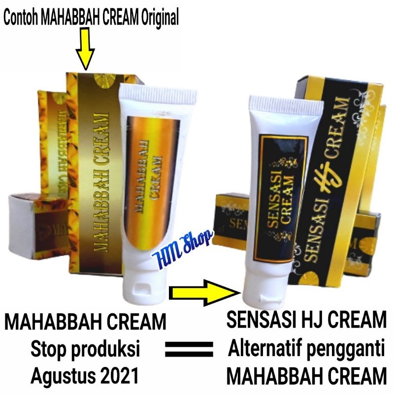 Sensasi HJ Hajar Cream Jahannam Alternatif Mahabbah Obat Tahan Lama Sex Original Oles kuat Penambah 