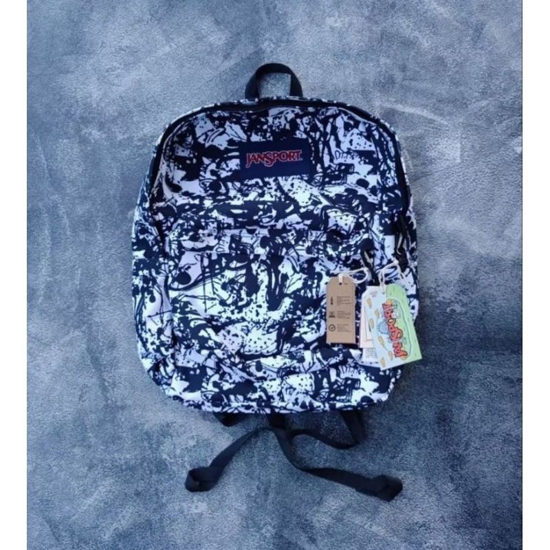 Jansport Percikan Tinta Hitam Original Produk Jansport