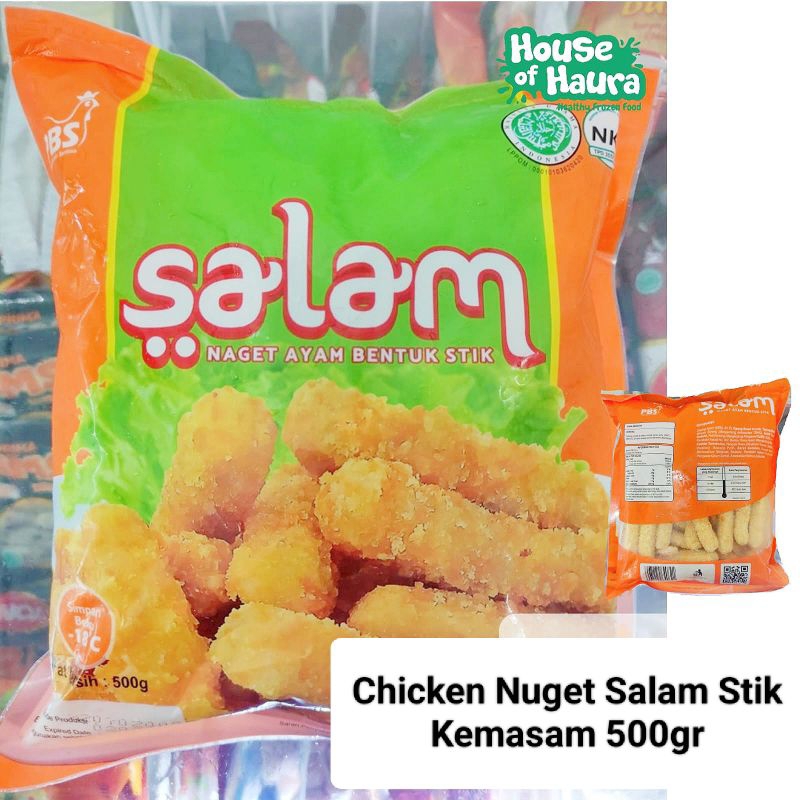 

Nugget salam bentuk hati dan stik