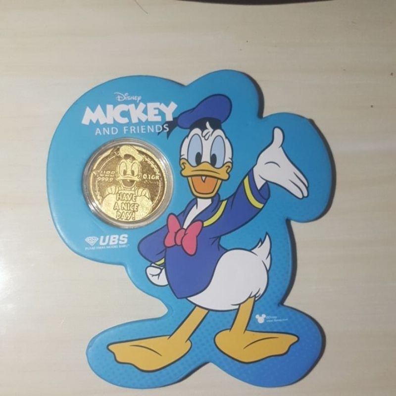 UBS Angpao Disney Donald Duck 0.1 Gram