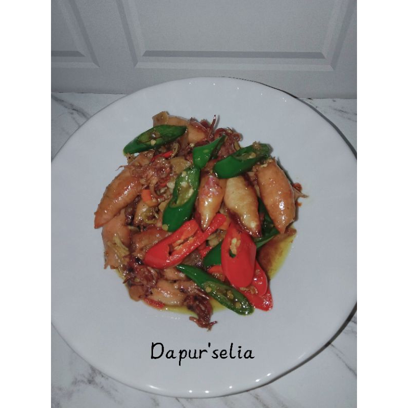 

Cumi Asin cabe ijo porsi 500ml