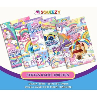 

Squeezy - Kertas Kado Motif Karakter isi 50lembar per pak