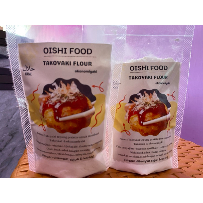 

tepung takoyaki 150grm bisa jadi 16-17 bulatan takoyaki