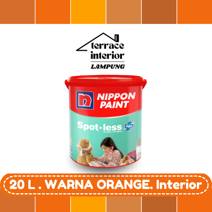 Cat Tembok Spotless Plus Nippon Paint Interior Warna Orange 20 Liter