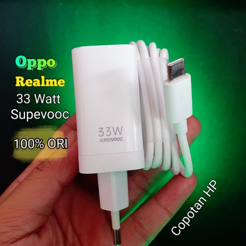 Charger Oppo,Realme 33w Supervooc Copotan HP Made in INDONESIA Original 100% A96 A74 A57 A58 F12pro 