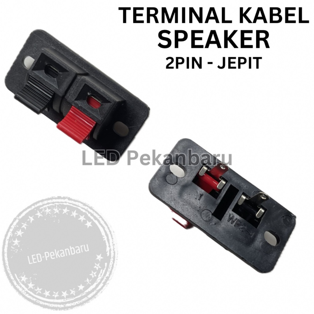 TERMINAL JEPIT KABEL SPEAKER 2 PIN / JACK / SOKET / PORT BOX SPEKER PASIF 2PIN