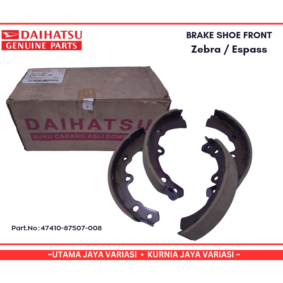 KAMPAS REM DEPAN BRAKE SHOE ZEBRA 1.0 (S88) / ZEBRA 1.3 (S89) ORIGINAL