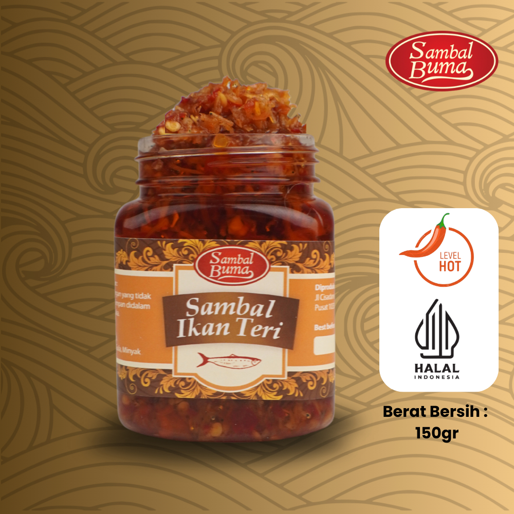 

Sambal Teri Medan by Sambal Buma - 150 gram