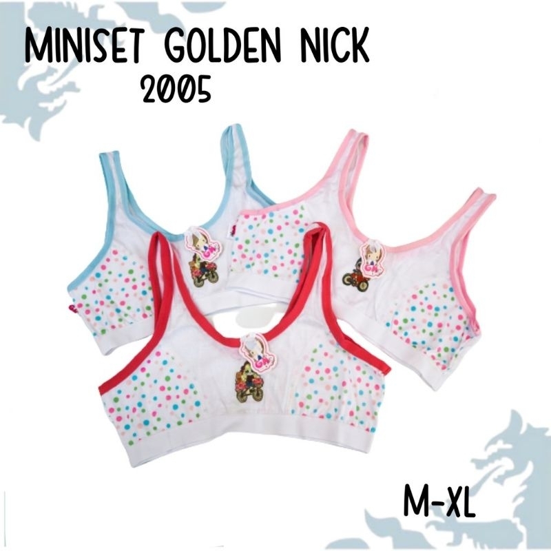(3pcs) Miniset Anak Golden Nick GN 2005 Miniset Anak Perempuan