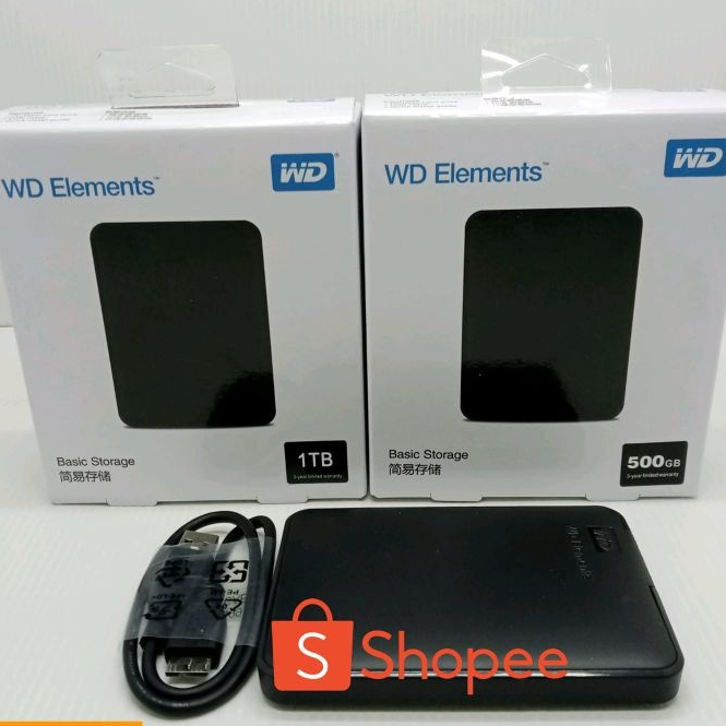 Hardisk External 1TB WD Elements USB 3.0/HDD Eksternal 500GB WD Elements Promo