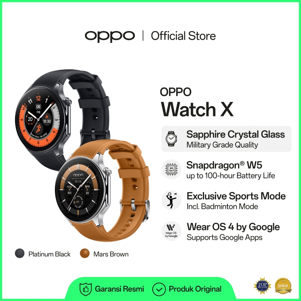 Oppo Watch X New Garansi Resmi