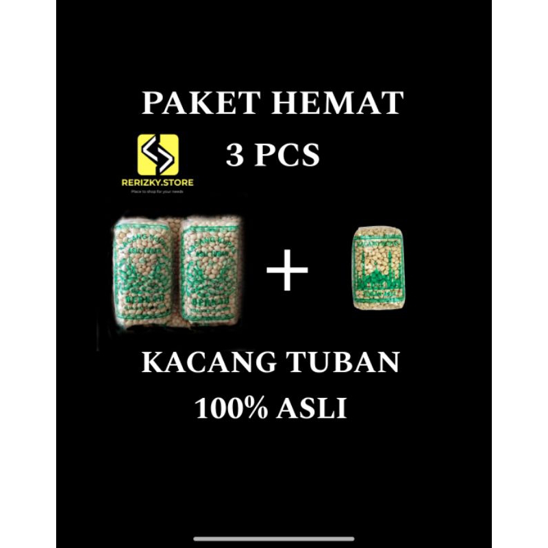 

PAKET HEMAT 3 BUNGKUS - KACANG TUBAN ASLI 100% 350GRM