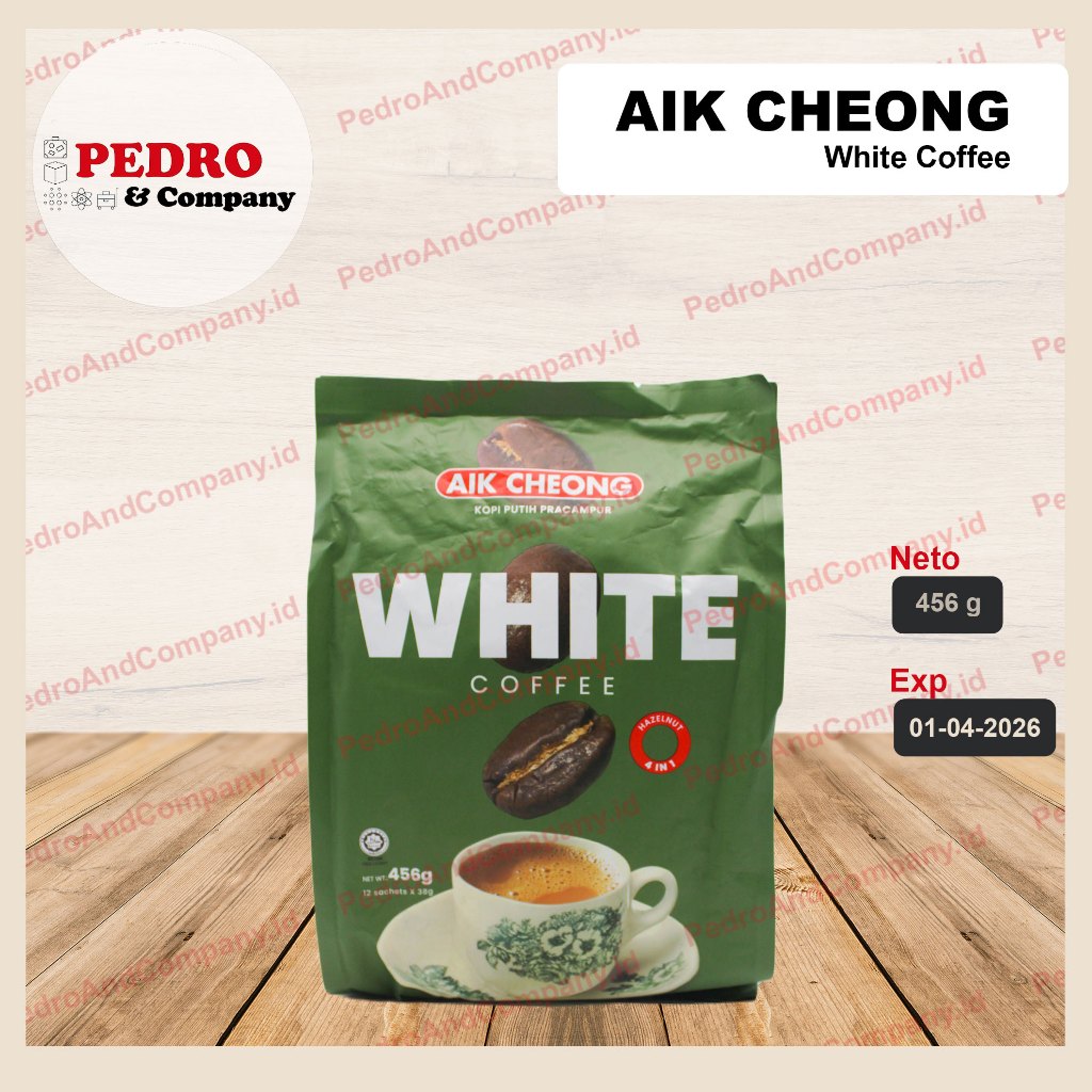 

Aik cheong white coffee kopi putih pracampur instan 15 sachet 456 gram