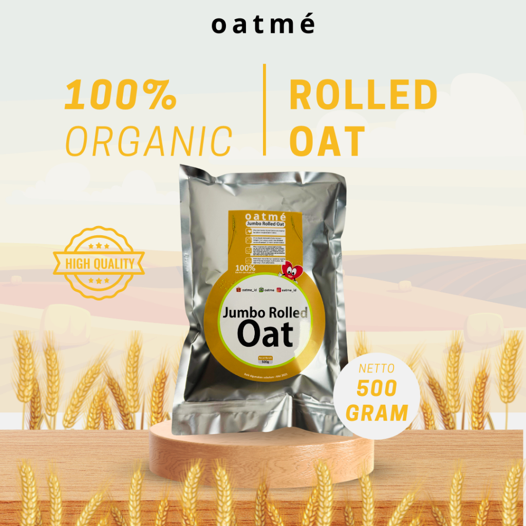 

OATME - Jumbo Rolled Oat Original Natural Ingridients 500 Gram