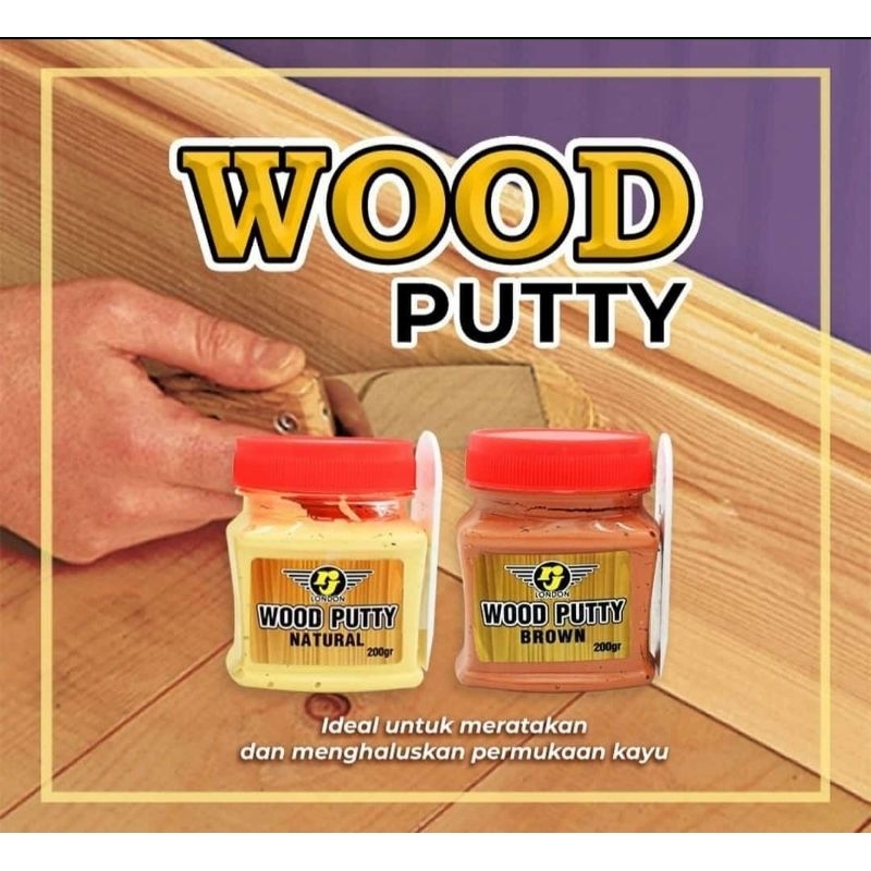 wood putih RJ / dempul kayu dempul triplek