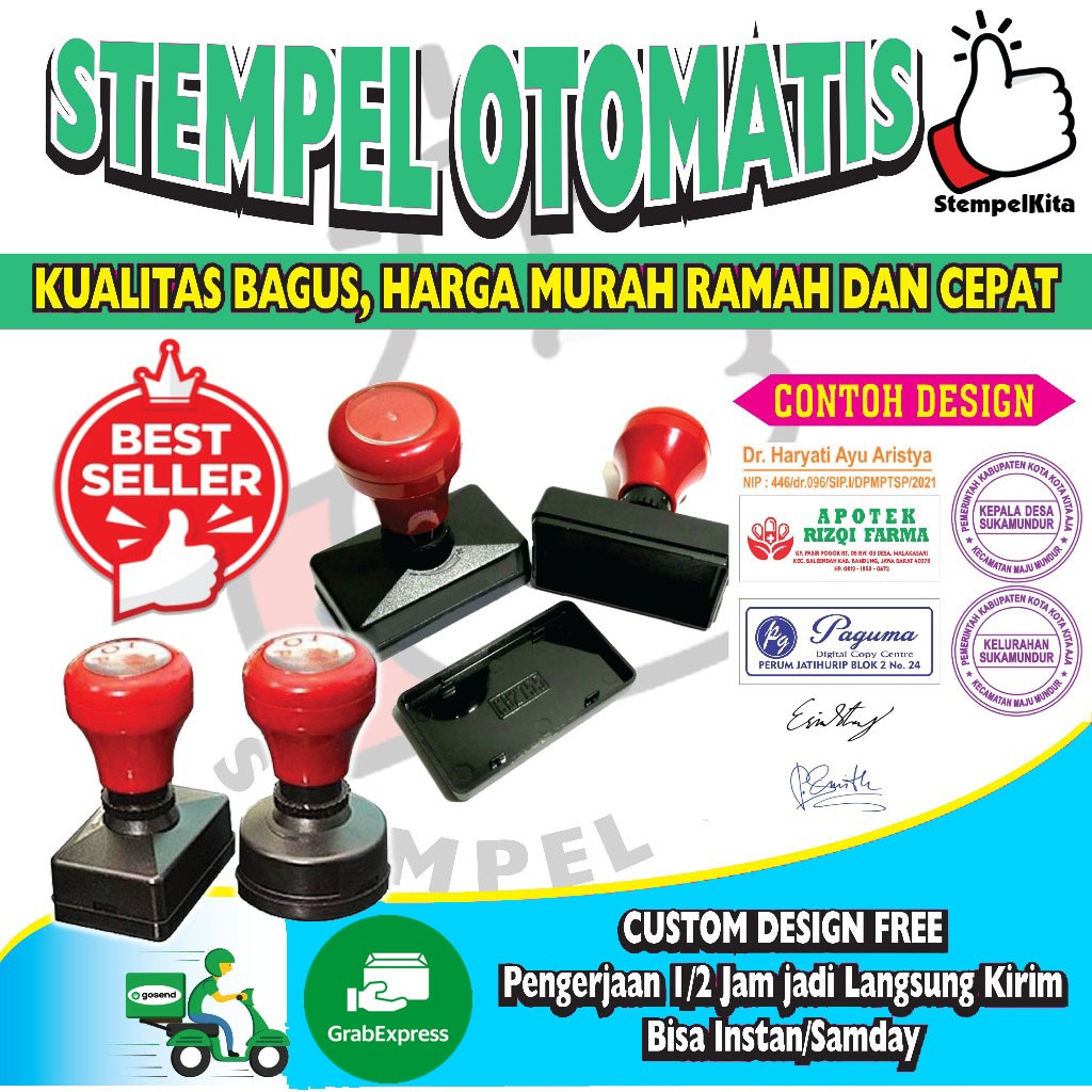 

Stempel, Stempel Logo, Stempel lunas, stempel nama, stempel tanda tangan, Stempel otomatis