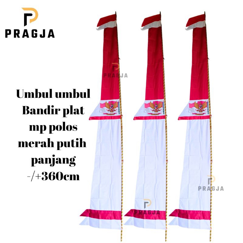 PRAGJA Umbul umbul Jumbo Bendera merah putih garuda