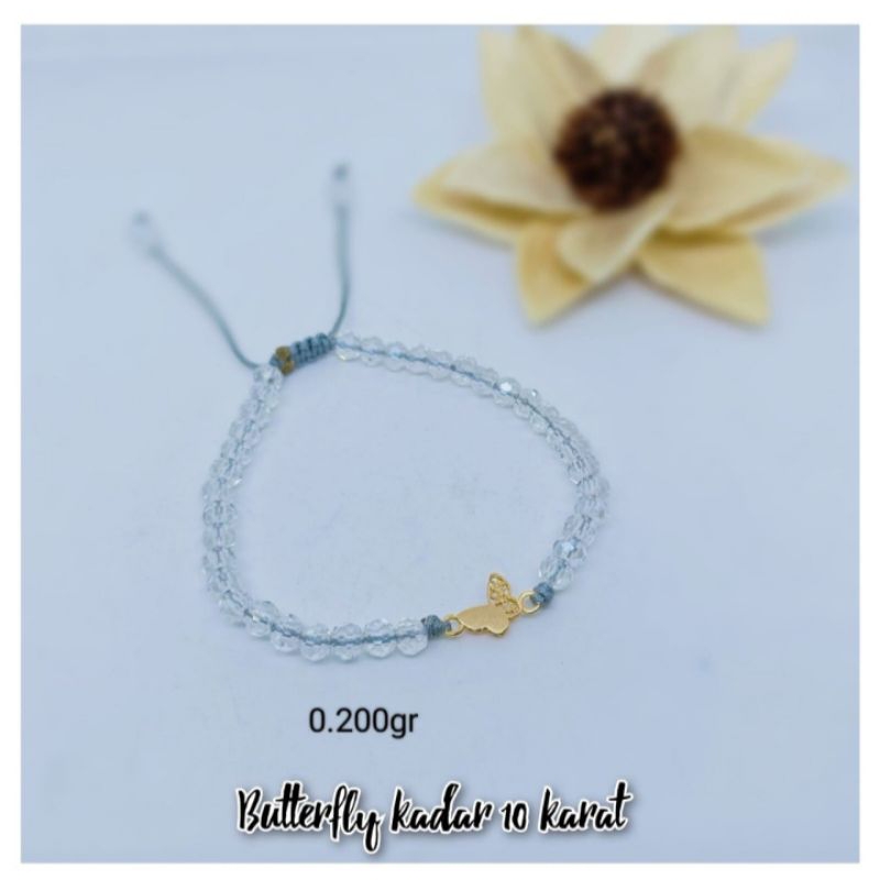 GELANG BUTTERFLY GOLD | kadar emas 10 karat