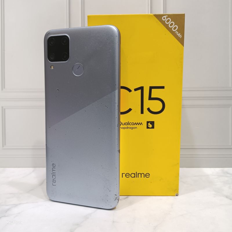 Realme C15 4/64 GB Handphone Second Bekas - Langsung Cek Deskripsi