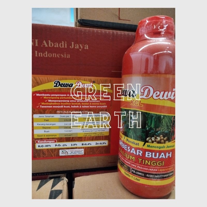 pupuk KCL Cair Dewa Dewi Isi 1L untuk meningkatkan pertumbuhan buah