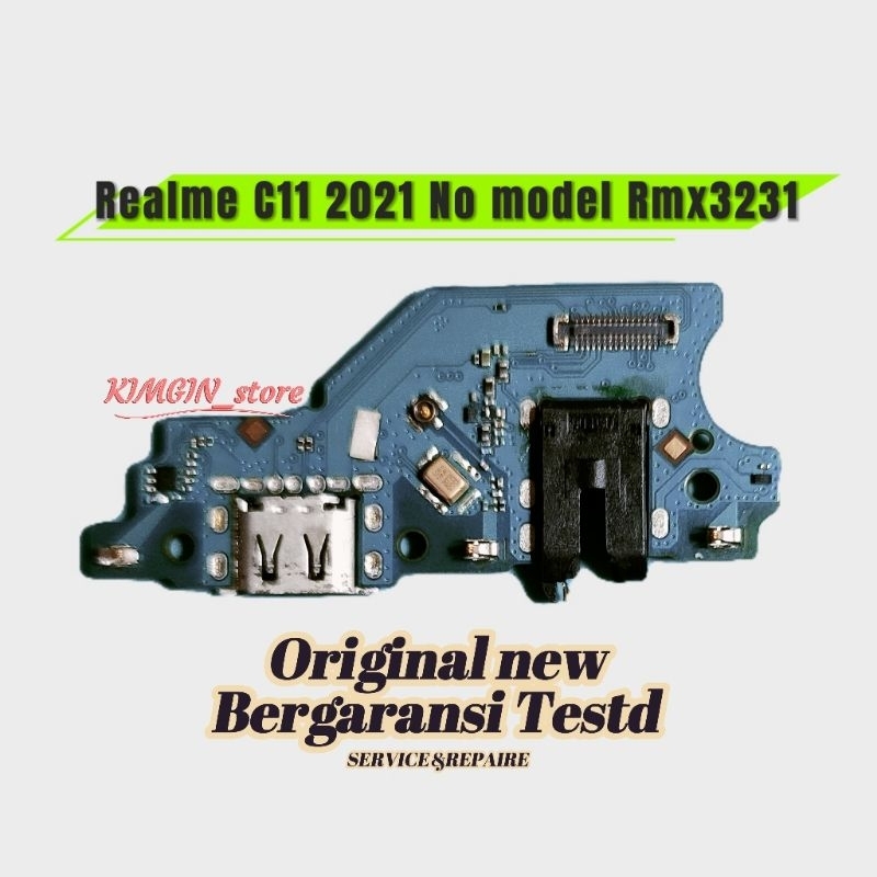 Konektor Cas Papan Pcb Konektor Cas Mic Realme C11 2021 Rmx3231 Original