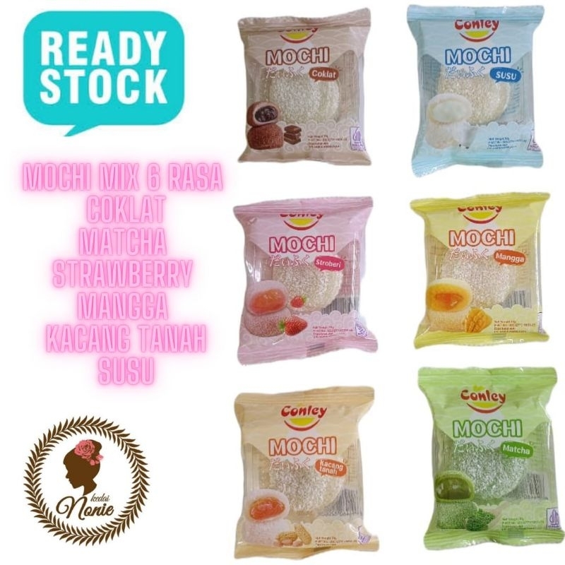 

Mochi Aneka Varian Mix 6 Rasa Moci Conley Kue Mochi Jepang